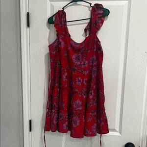 Red Floral Dress